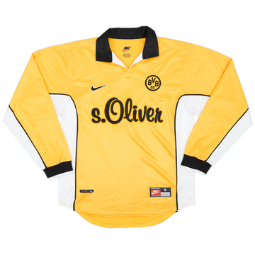 1998-00 Borussia Dortmund Home L/S Shirt - 6/10 - (S)