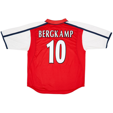 2000-02 Arsenal Home Shirt Bergkamp #10 - 8/10 - (XL)