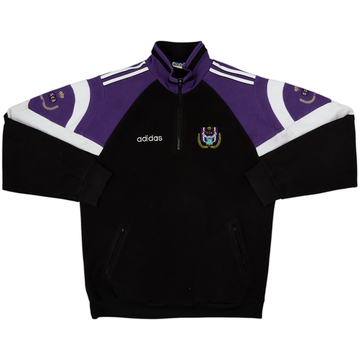 Chaqueta de forro polar con cremallera de 1/4 adidas del Anderlecht 1997-98 - 6/10 - (M/L)