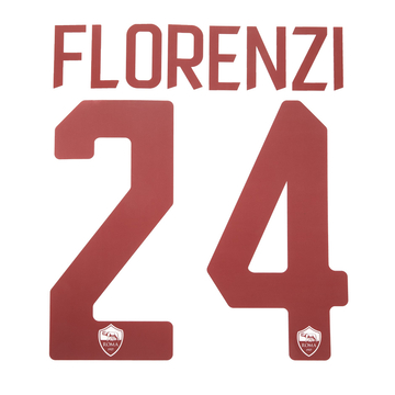 2017-18 Roma Away Florenzi #24 Name Set