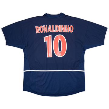 2002-03 Paris Saint-Germain Home Shirt Ronaldinho #10 - 6/10 - (XL)