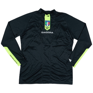 2009-11 Italy FIGC Diadora Referee L/S Shirt - 9/10 - (M)
