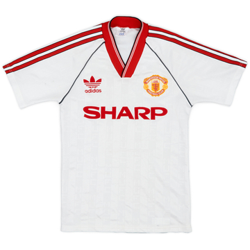1988-90 Manchester United Away Shirt - 9/10 - (L.Boys)