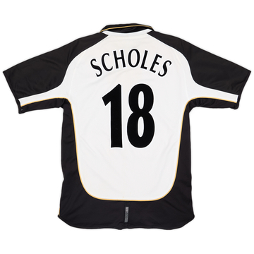 2001-02 Manchester United Centenary Away/Third Shirt Scholes #18 - 5/10 - (M)