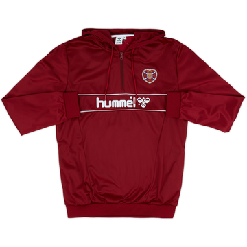 2026-27 Hearts Hummel Retro 1/4 Zip Hooded Top