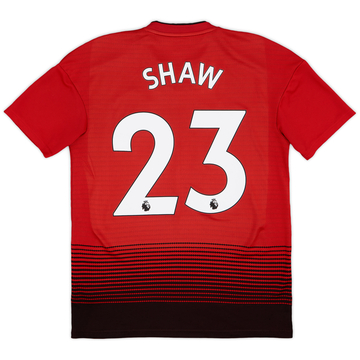 2018-19 Manchester United Home Shirt Shaw #23 - 8/10 - (S)