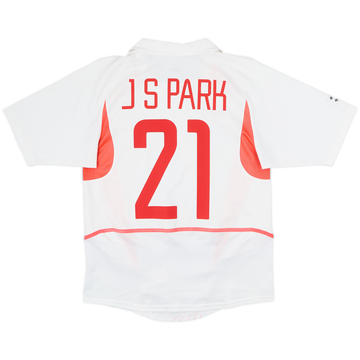2002-03 South Korea Away Shirt J S Park #21 - 7/10 - (S)
