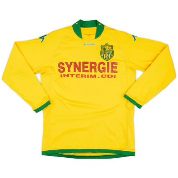 2008-09 Nantes Home L/S Shirt - 7/10 - (M)