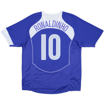 2004-06 Brazil Away Shirt Ronaldinho #10 - 8/10 - (XL)
