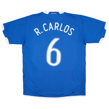 2006-07 Brazil Away Shirt R.Carlos #6 - 10/10 - (L)