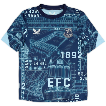 2024-25 Everton Castore Pre-Match Shirt (S.Kids)