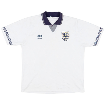 1990-92 England Home Shirt - 8/10 - (L)
