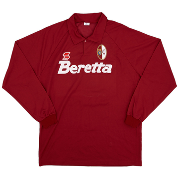 1992-93 Torino Match Worn Home L/S Shirt #14
