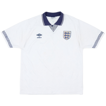 1990-92 England Home Shirt - 6/10 - (M)