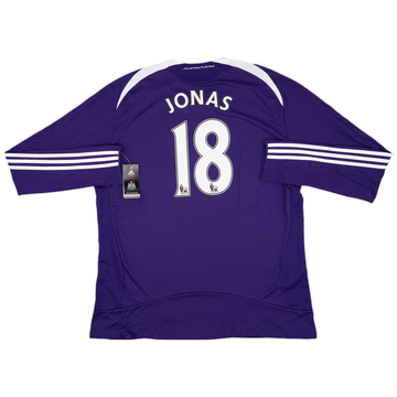 2008-09 Newcastle United Away L/S Shirt Jonas #18 (XXL)