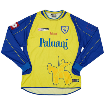 2004-05 Chievo Verona Home L/S Shirt - 6/10 - (L)