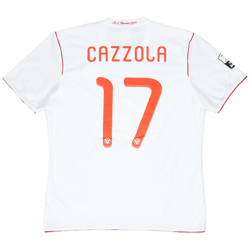 2011-12 Varese Match Issue Away Shirt Cazzola #17