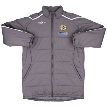 2005-06 Northern Ireland Umbro Padded Bench Coat - 8/10 - (L)