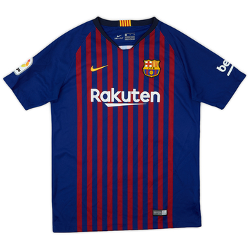 2018-19 Barcelona Home Shirt - 9/10 - (XL.Boys)