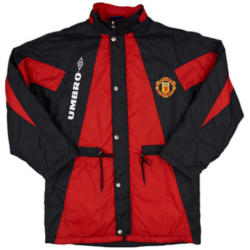 1992-93 Manchester United Umbro Padded Bench Coat - 10/10 - (M)