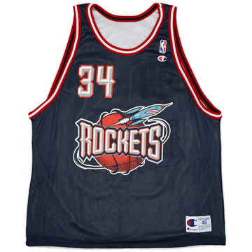1995-01 Houston Rockets Olajuwon #34 Champion Reversible Jersey - 8/10 - (XL)