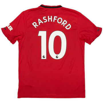 2019-20 Manchester United Home Shirt Rashford #10 - 9/10 - (L)