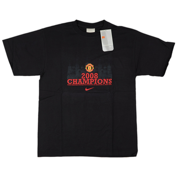 2007-08 Manchester United Nike 'Champions' Cotton Tee (XL.Boys)