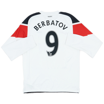 2010-12 Manchester United Away L/S Shirt Berbatov #9 - 6/10 - (M)