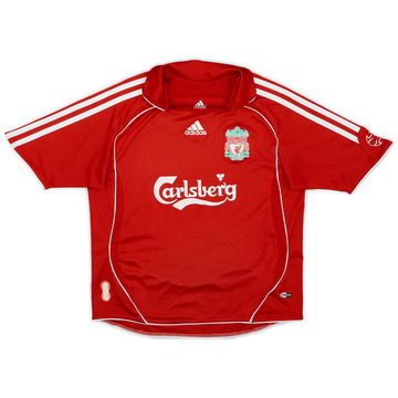 2006-08 Liverpool Home Shirt - 8/10 - (S.Boys)