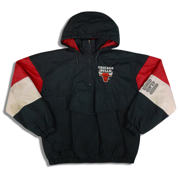1990s Chicago Bulls Competitor Hooded Pullover Rain Coat L