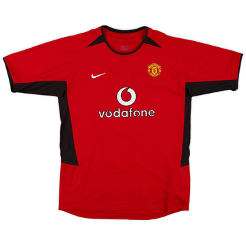 2002-04 Manchester United Home Shirt - 9/10 - (XL.Boys)