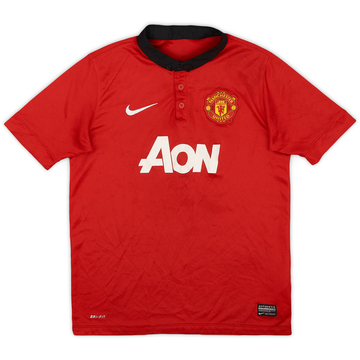 2013-14 Manchester United Home Shirt - 7/10 - (L.Boys)