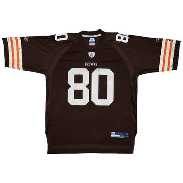 2009 Cleveland Browns Robiskie #80 Reebok On Field Home Jersey - 6/10 - (XL)