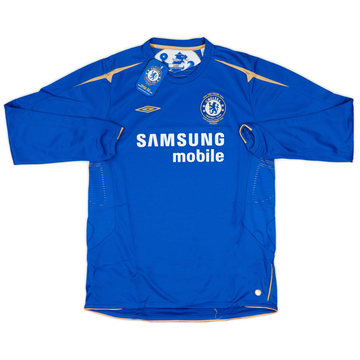 2005-06 Chelsea Centenary Home L/S Shirt (XL.Boys)