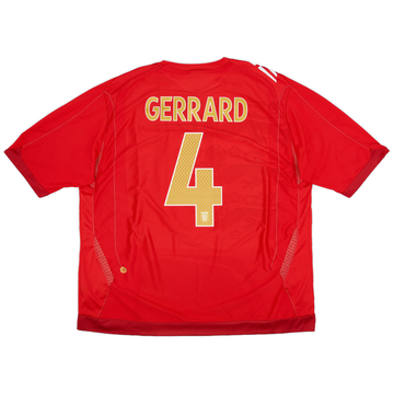 2006-08 England Away Shirt Gerrard #4 - 9/10 - (3XL)