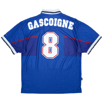 1997-99 Rangers Home Shirt Gascoigne #8 - 8/10 - (XL)