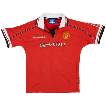 1998-00 Manchester United Home Shirt - 8/10 - (L.Boys)