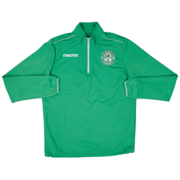 2017-18 Hibernian Macron 1/4 Zip Training Top - 8/10 - (S)