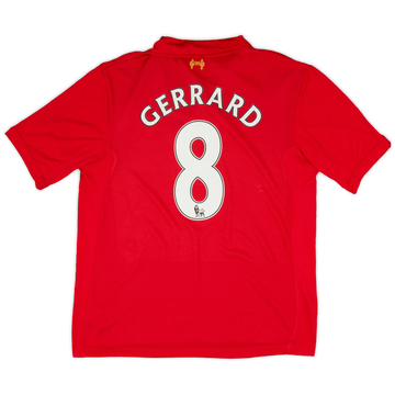 2012-13 Liverpool Home Shirt Gerrard #8 - 5/10 - (L)