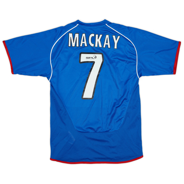 2005-06 Rangers Home Shirt Mackay #7 - 9/10 - (M.Boys)