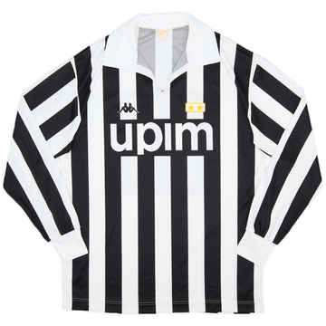 1989-90 Juventus Basic European Home L/S Shirt #11 - 5/10 - (L)