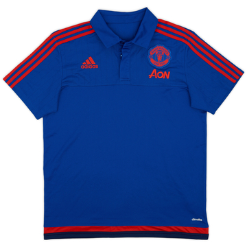 2015-16 Manchester United adidas Polo Shirt - 9/10 - (L)