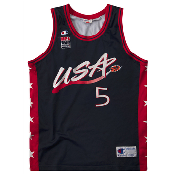 1996-99 USA Hill #5 Champion Jersey (Away) L