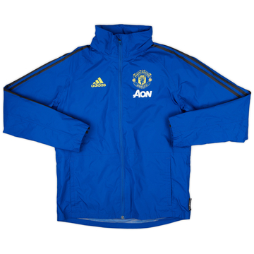 2019-20 Manchester United adidas Hooded Rain Jacket - 8/10 - (S)