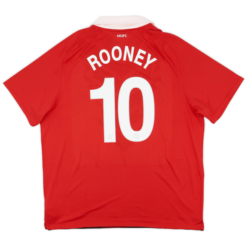 2010-11 Manchester United Home Shirt Rooney #10 - 6/10 - (XXL)