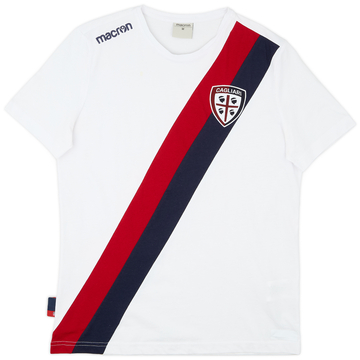 2018-19 Cagliari Macron Cotton Tee - 9/10 - (M)