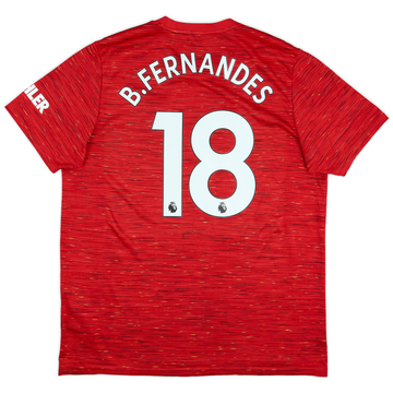 2020-21 Manchester United Home Shirt B.Fernandes #18 - 6/10 - (XL)