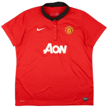 2013-14 Manchester United Home Shirt - 9/10 - (Women's XL)