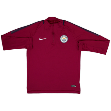 2017-18 Manchester City Nike 1/4 Zip Drill Top - 8/10 - (M)