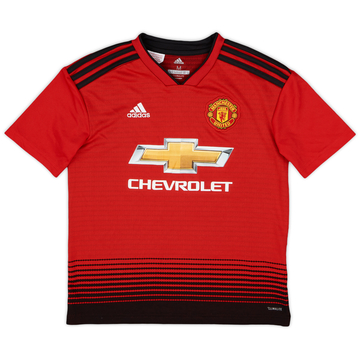 2018-19 Manchester United Home Shirt - 8/10 - (M.Boys)